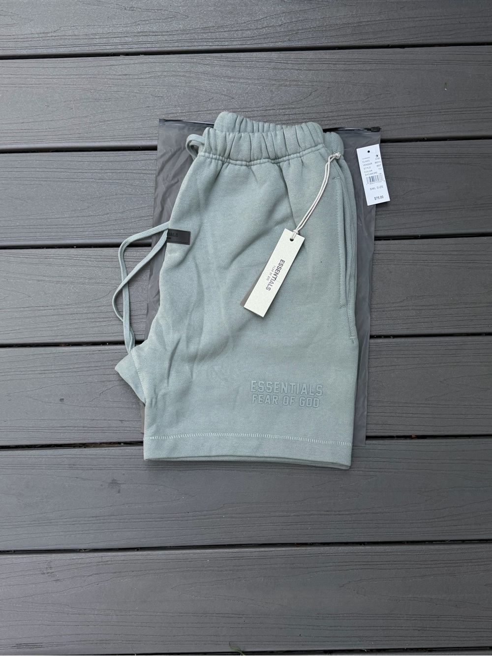 Fear of God Essentials Sage Green Athletic Shorts